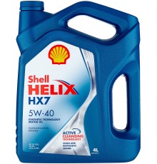 Моторное масло SHELL Helix HX7 5W-40, 4 л