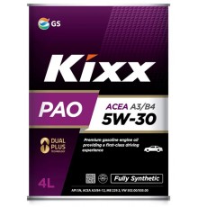 Моторное масло Kixx PAO А3/В4 5W-30, 4 л