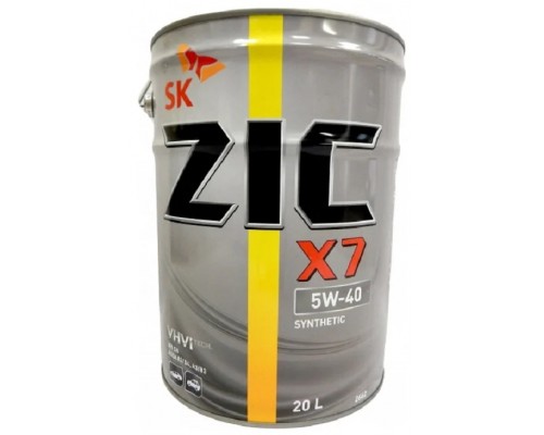 Моторное масло ZIC X7 5W-40, 20 л