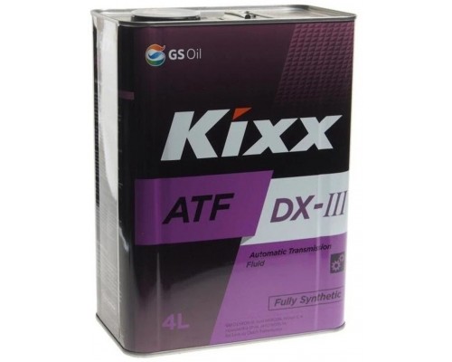 Трансмиссионная жидкость Kixx ATF DX-III, 4 л