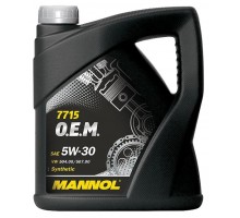 Моторное масло Mannol Longlife 504/507 for VW Audi Skoda 5W-30, 5 л