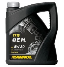 Моторное масло Mannol Longlife 504/507 for VW Audi Skoda 5W-30, 5 л