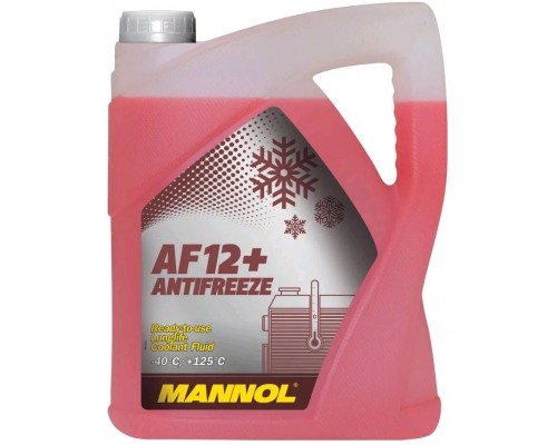 Антифриз Mannol Longlife AF12+ -40°С красный, 5 л