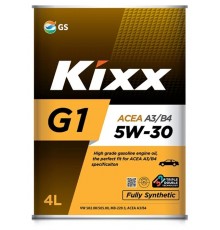 Моторное масло Kixx G1 A3/B4 5W-30, 4 л