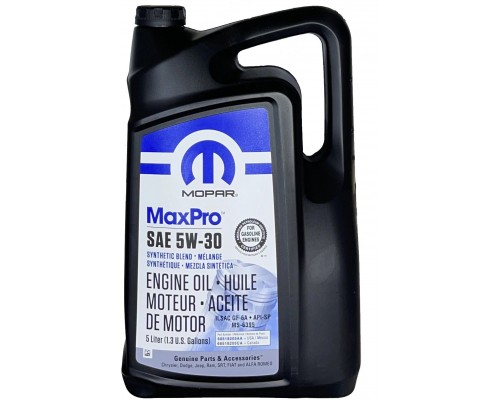 Моторное масло Mopar MaxPro SAE 5W-30, 5 л
