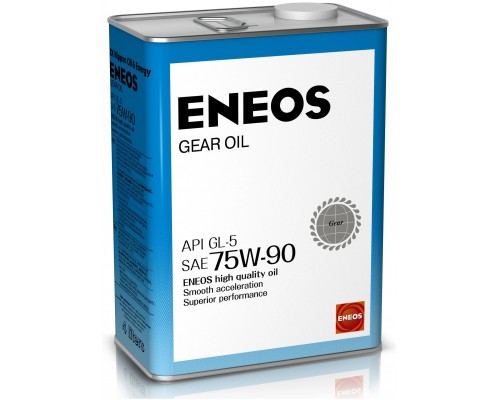 Трансмиссионное масло ENEOS GEAR GL-5 75W-90, 4 л