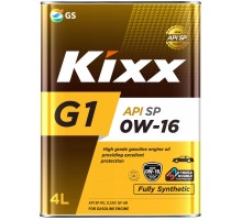 Моторное масло Kixx G1 SP 0W-16, 4 л