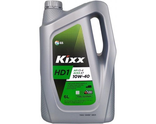 Моторное масло Kixx HD1 CI-4 10W-40, 6 л