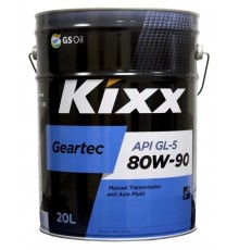 Трансмиссионное масло Kixx Geartec GL-5 80W-90, 20 л
