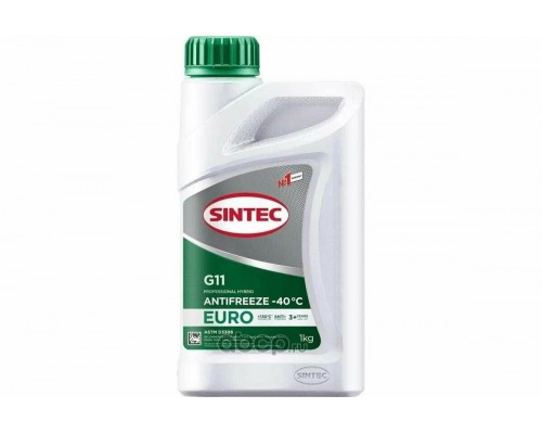 Антифриз SINTEC Euro G11 зеленый -40, 1 кг