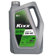 Моторное масло Kixx D1 RV 5W-40 C3, 4 л