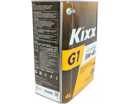 Моторное масло Kixx G1 A3/B4 5W-40, 4 л
