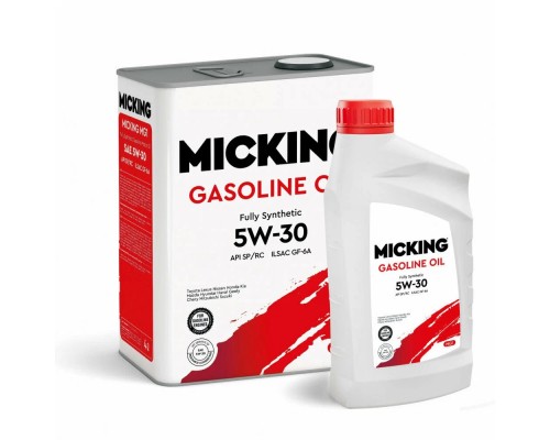 Моторное масло Micking Gasoline Oil MG1 5W-30 акция 4+1, 5 л