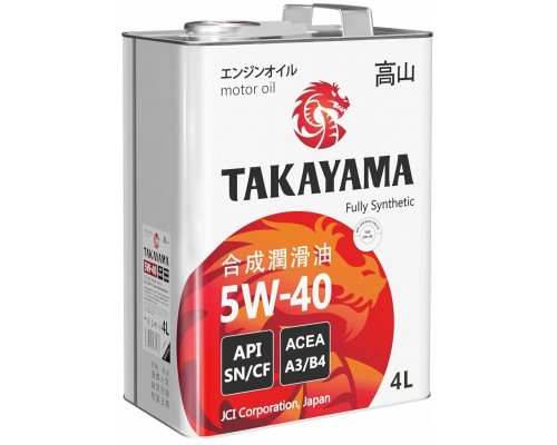 Моторное масло TAKAYAMA Adaptec 5W-40, 4 л