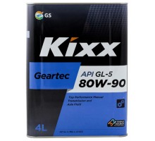 Трансмиссионное масло Kixx Geartec GL-5 80W-90, 4 л