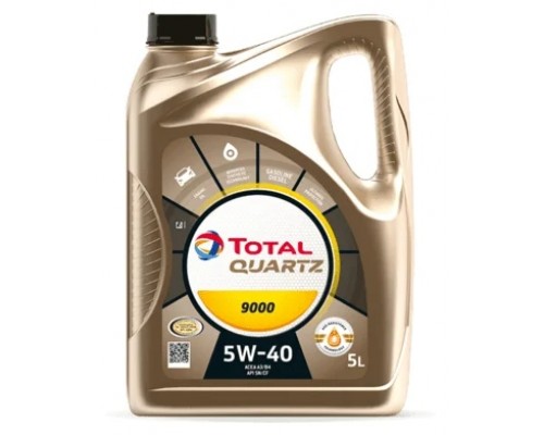 Моторное масло TOTAL Quartz 9000 5W40, 5 л