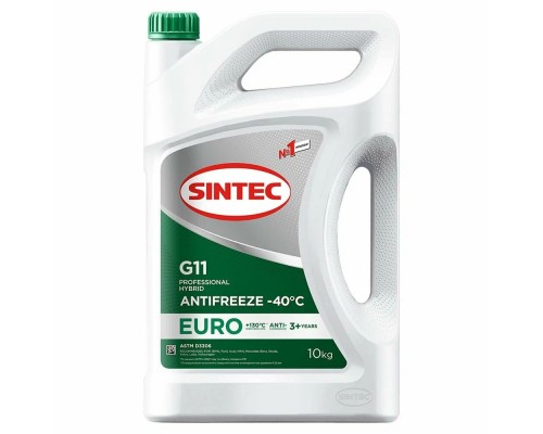 Антифриз SINTEC Euro G11 зеленый -40, 5 кг