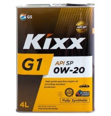 Моторное масло Kixx G1 SP 0W-20, 4 л