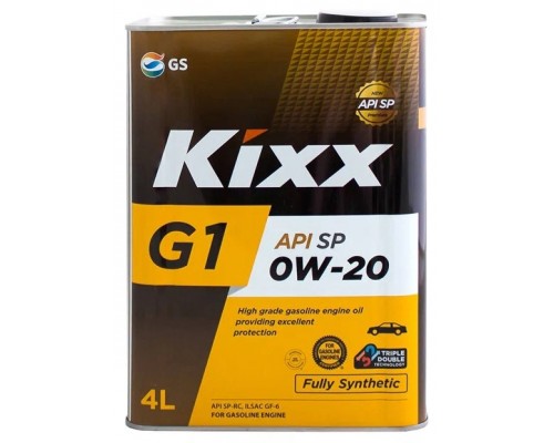Моторное масло Kixx G1 SP 0W-20, 4 л