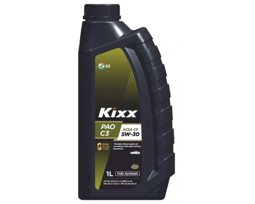 Моторное масло Kixx PAO C3 5W-30, 1 л