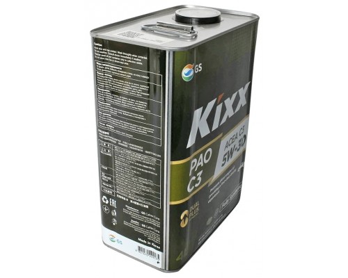 Моторное масло Kixx PAO C3 5W-30, 4 л