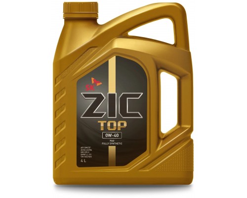 Моторное масло ZIC TOP 0W-40, 4 л