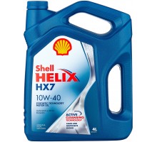 Моторное масло SHELL Helix HX7 10W-40, 4 л