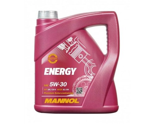 Моторное масло Mannol ENERGY 5W-30 SN A3/B4, 4 л