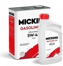 Моторное масло Micking Gasoline Oil MG1 5W-40 акция 4+1, 5 л