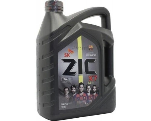 Моторное масло ZIC X7 LS 5W-30, 6 л