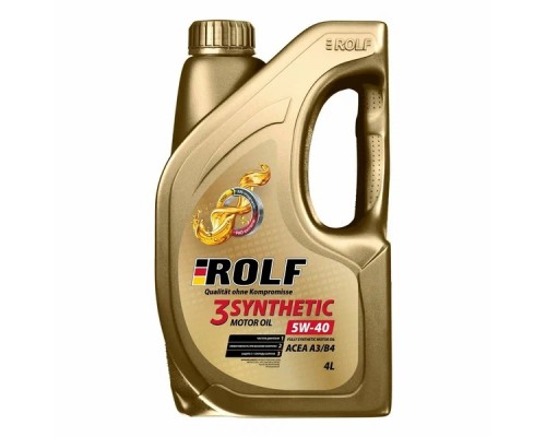 Моторное масло ROLF 3-SYNTHETIC 5W-40, 4 л пластик