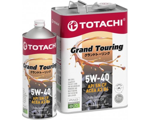 Моторное масло TOTACHI Grand Touring 5W-40 акция 4+1, 5 л