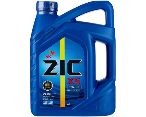 Моторное масло ZIC X5 5W-30, 4 л