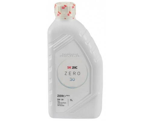 Моторное масло ZIC ZERO 30 0W-30, 1 л