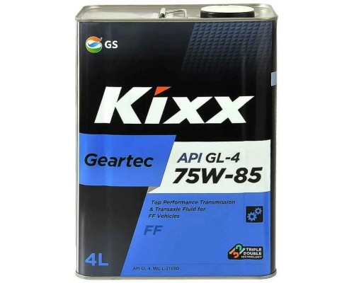 Трансмиссионное масло Kixx Geartec FF GL-4 75W-85, 4 л